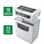Leitz IQ Καταστροφέας Εγγράφων Cross Cut P4 4 x 28mm 10 Φύλλων με Κάδο 23L LEI-8009-00 - Image 2