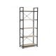 metalliki-vivliothiki-me-4-rafia-60-x-30-x-170-cm-idomya-30080263
